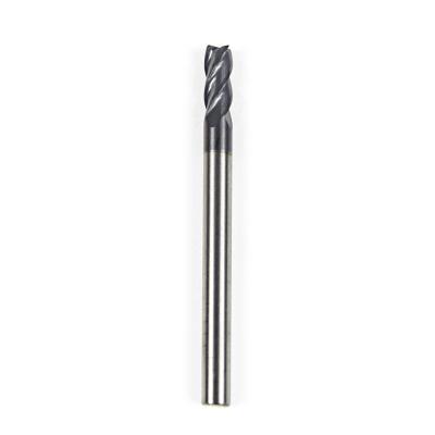 China 45 Degree Diameter Carbide End Mill 4mm Tungsten Steel CNC Milling Cutter 4 Flute End Mills Shank 4mm Metal Milling for sale