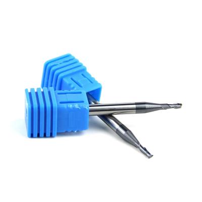 China Tungsten Cobalt Alloy HRC50 Flat Carbide End Mill CNC Milling Machine 2 Flutes for sale