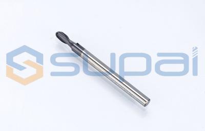 China Cortador de trituração contínuo de 2 ferramentas do CNC do cortador de trituração R0.5 do CNC dos moinhos de extremidade do carboneto do nariz da bola das flautas 0.75mm à venda