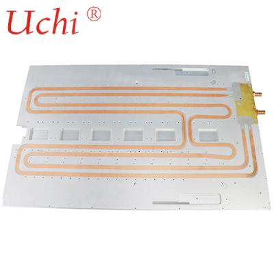 China Complex Copper Pipes Bending Liquid Cooling Plate , High Power Water Cold Plate for sale