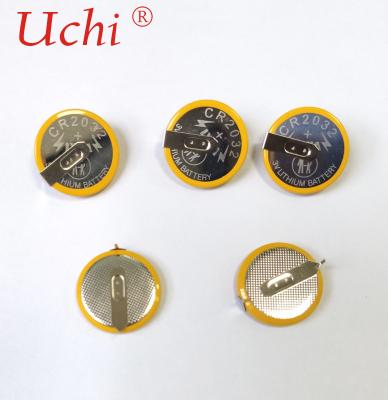 China 20.2x3.8mm Lithium Button Cell CR2032 3V Battery For Thermometer for sale