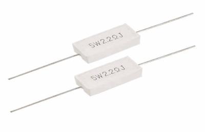 China Small White 2 Ohm 10 Watt Resistor Cemen For Voltage Dividers for sale