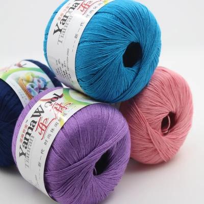 China Made in China Various Colors 50g/ball Hand Knitting Yarn 100% Linen Yarn for Knitting for sale