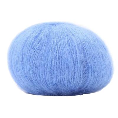 China Hand Knitting Wholesale Price Soft Natural Factory Hot Sell Wool Mohair Silk Kid Blended Yarn for sale