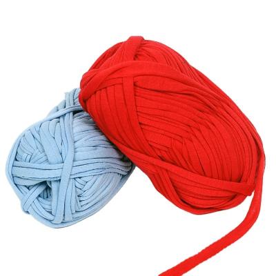 China China Hot Sale 100%Polyater hand knitting polyester fancy soft thick  T-shirt Yarn T Shirt Yarn Crochet for sale