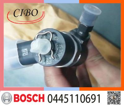 China 0445110691 Engine Parts Diesel Fuel Injector For FOTON Bosch 4JB1 for sale