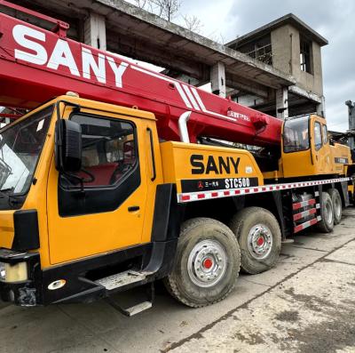 China 50 Ton Used Truck Crane Sany STC500 Second Hand Mobile Cranes for sale