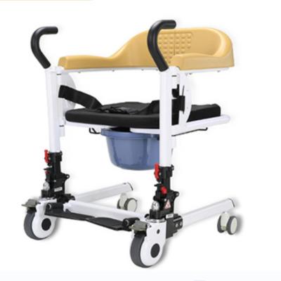 China Eating Portable Patient Lift Chair Recovery Physiotherapy Light Yellow for sale