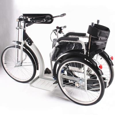 China Leg Controllable E Folding Power Chair Triciclo Handicapped Hand Bike Attachment for sale