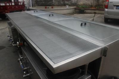 China Stainless Steel Ultrasonic Blind Cleaning Equipment Energy Saving With Two Tanks for sale