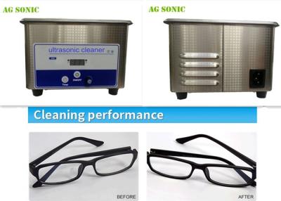 China Limpiador ultrasónico profesional de la onda de Sonic del uso en el hogar para las gafas de sol/las lentes en venta