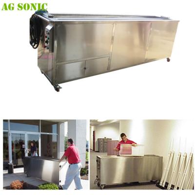 China Mobile Window Blinds Ultrasonic Cleaning System With Over 3 Meter Length for sale