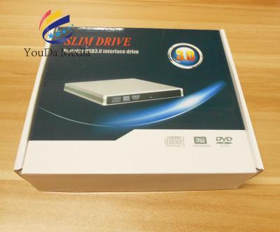China Ayuda de lectura/grabación DVD-ROM, CD-RW, DVD RW de la unidad externa del rayo azul delgado del USB en venta