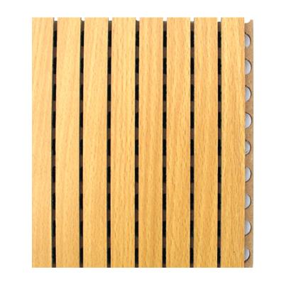 China Sound Absorbing Wooden Grooved Acoustic Panel for Cinema , Church Acoustic Panels for sale