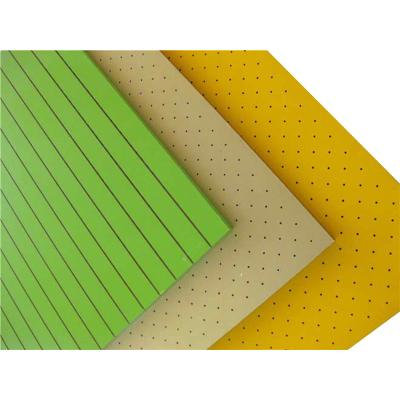China High Absorption Perforated Wood Acoustic Panels Wood Fiber Acoustic Board for sale