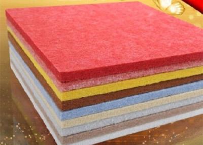 China 9 mm Thickness Red Polyester Fiber Acoustic Panels For Cinema OEM for sale