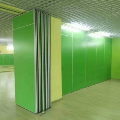 China Floor to Ceiling Accordion Acoustic Room Dividers on Tracks Hanging System for sale