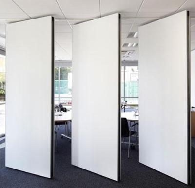 China White Wooden Acoustic Partition Wall For Conference Room / Sound Proof Movable Wall Dividers for sale