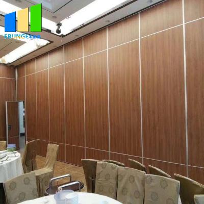China Portable Acoustic Room Dividers Track And Roller Folding Floor To Ceiling Partition Wall for sale