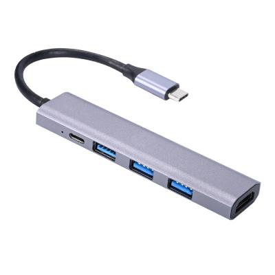 중국 100W 중양자를 포함하는 계의 pH에 상당하는술어, USB 어댑터에 대한 Uni (Slim& Aluminum& 나일론) USB C형과 USB 허브에 대한 Usb Ｃ 다중 포트 허브 어댑터  USB Ｃ 판매용