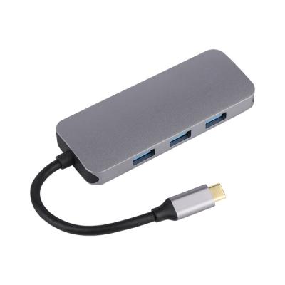 China Suporte USB 7 do portátil em 1 tipo estação de ancoragem do SD TF de C à venda