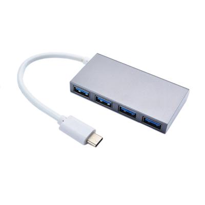 China 10 CM PC Computer 4 Port Superspeed Powered USB C Hub for sale
