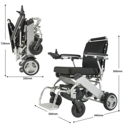 China Lithium Ion Battery Lightweight Motorized Wheelchair For Handicapped for sale