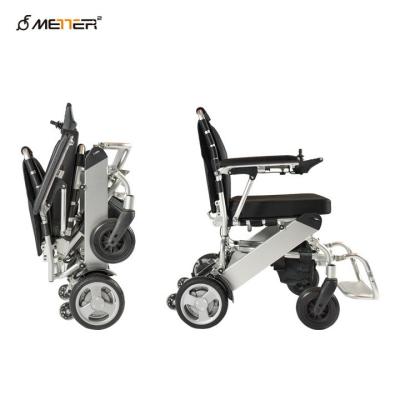 China 4 Hour Portable Foldable Electric Wheelchair Lightweight Motorized Mobility Power Wheelchair for sale