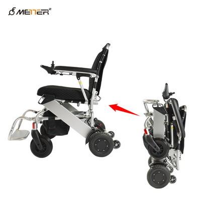 China PU Tyre Portable Foldable Electric Wheelchair 220.46LB Load Lightweight For Handicapped for sale