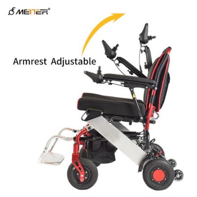 China Brush Motor Light Foldable Electric Wheelchair For Disabled Elderly for sale