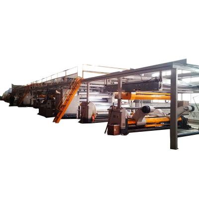 China Steam Heat Flute 1600mm 7ply Corrugated Board Production Line for sale