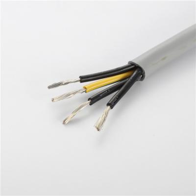 China Anti Flaming Tinned Copper Flexible Wire , Round 1.5 Mm 4 Core Flexible Cable for sale