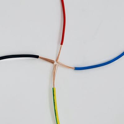 China Flexible Mildewproof Single Core Single Strand Cable Wire Anticorrosive Multicolor for sale