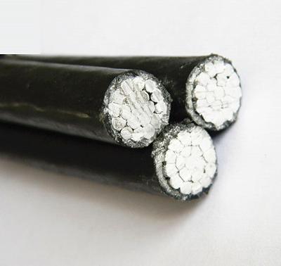 China Black Triplex 6201 Alloy ASTM Aerial Bundled Cable for sale