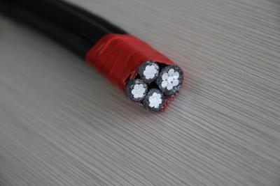 China Aluminum Conductors Pvc Insulation Quadruplex Service Drop Cable Acsr Supported for sale