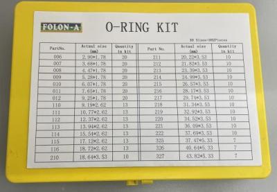 China Fixed Seal NBR O Ring Kit For Mechanical And Electrical Maintenance for sale