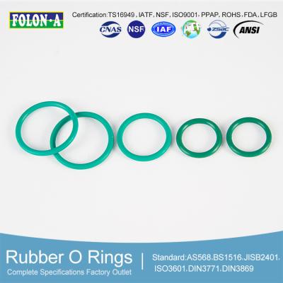 China ISO 3601 Round Black NBR O Rings with Good Oil and Wear Resistance 8.0 MPa -25.C To 100.C Temp for sale