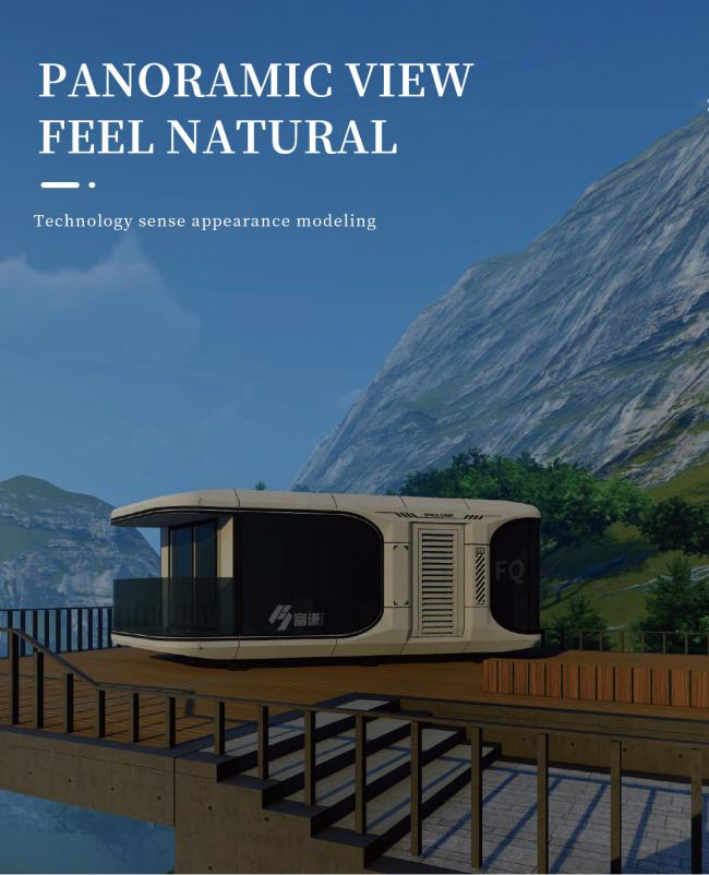 Customized Vacation Space Capsule Leisure house Steel Frame Structure mobile House Prefabricated