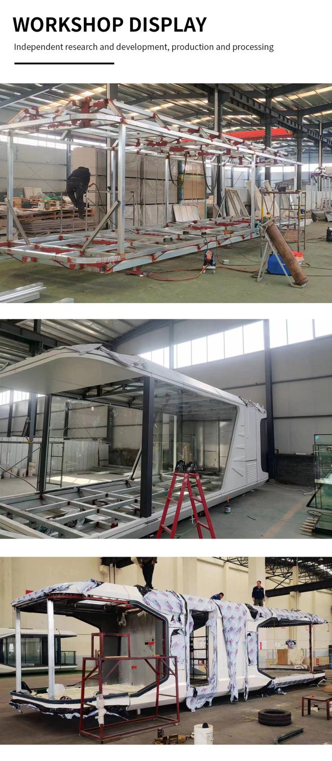 Chinese Luxury modern modular prefabricated tiny mobile homes prefab houses with modern design cheap price