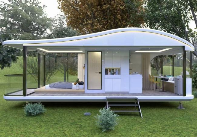 Outdoor Aluminum Space Capsule Home/hotel/house Space Capsule Mobile Integrated House Steel Modern Container Houses for Sale