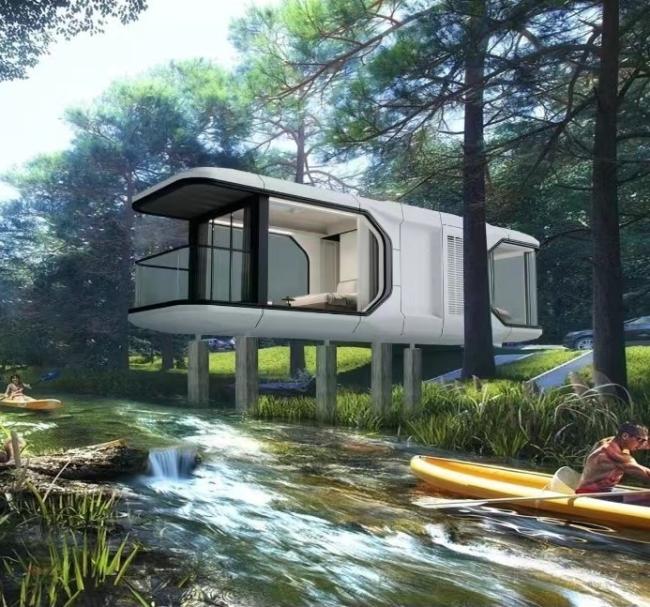 Space Capsule House luxury portable mobile hotel home modular prefab portable container tiny house