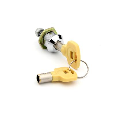 China Rotación tubular del color el 90° del amarillo del Pin de la cerradura de cilindro del buzón postal del barril 7 en venta