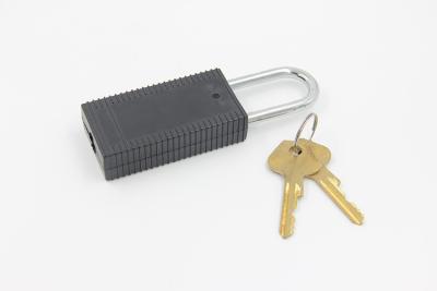 China Nylon Long  Safety Lockout Padlocks 4mm Shackle Chrome Plated With 2 Keys for sale