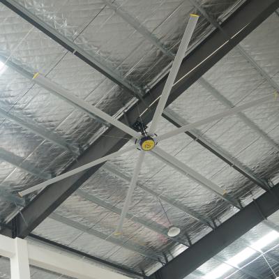 China Aluminum Blade Material Industrial Ceiling Fan Big HVLS Ceiling Fan 7.3m for sale