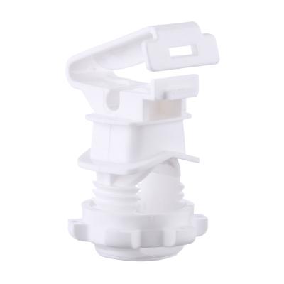 China 22mm Round Rod Post Insulators Plastic Material Electric Fence Insulators White Color for sale