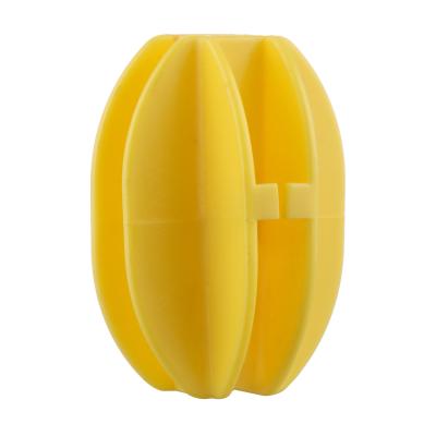 China HDPE Material INS502*B End Strain Electric Fence Insulators With Yellow Color for sale