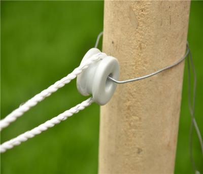 China White Electric Fence Robbin Porcelain Donut Insulator for sale