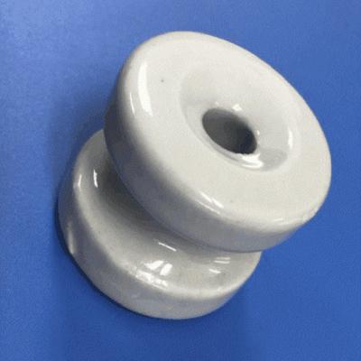 China 10mm Hole 38mm Height Fence Porcelain Donut Electric Fence Insulator for sale