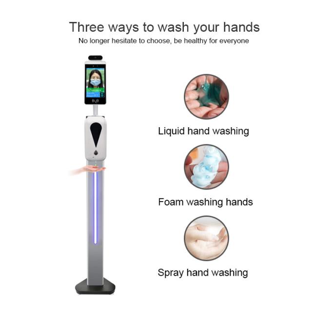 Washing dispenser hands cleaning face recognition