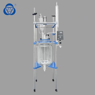 China 20L Capacity Glass Reactor Kettle With Multiple Functions for sale